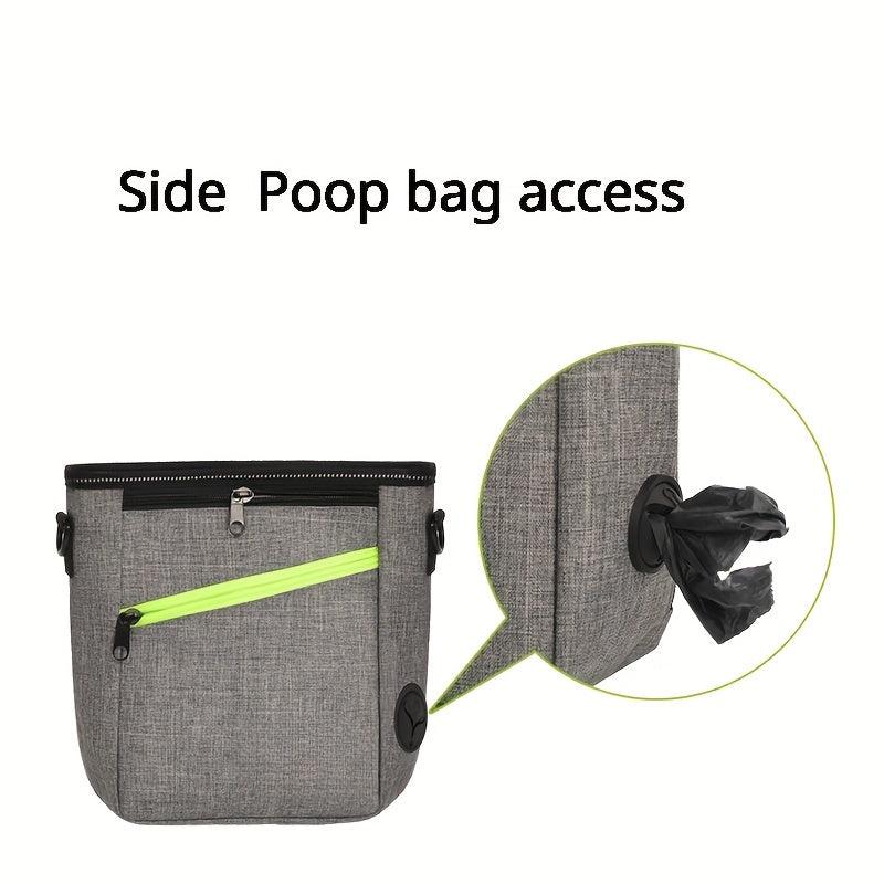 Dog Treat Pouch Training Bag with Poop Bag Dispenser