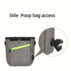 Dog Treat Pouch Training Bag with Poop Bag Dispenser
