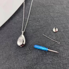 Pet Cremation Jewelry Stainless Steel Memorial Urn Necklace