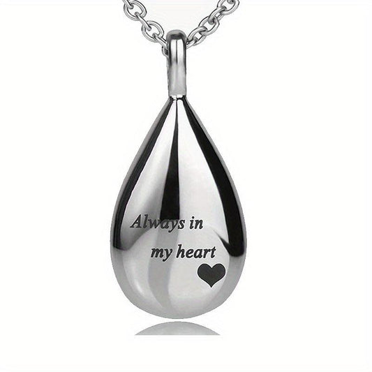 Pet Cremation Jewelry Stainless Steel Memorial Urn Necklace