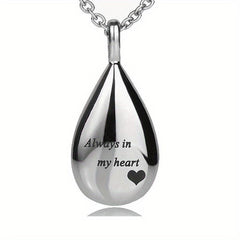 Pet Cremation Jewelry Stainless Steel Memorial Urn Necklace
