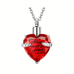 Heart Pendant Cremation Urn Necklace Ashes Jewelry