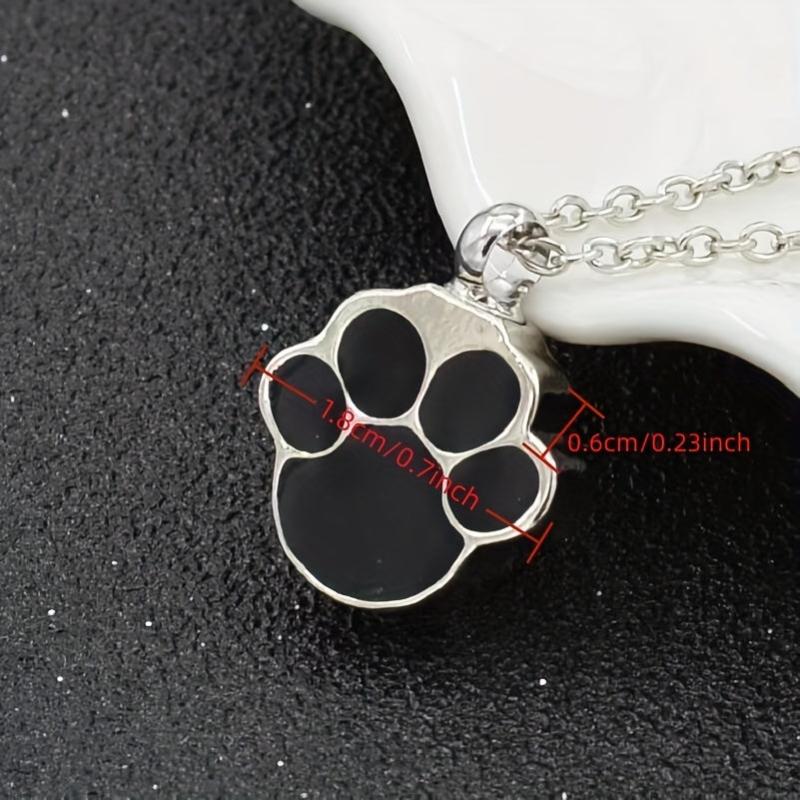 Pet Paw Cremation Jewelry Keychain Pendant Ashes Dog Cat Memorial Urn Necklace