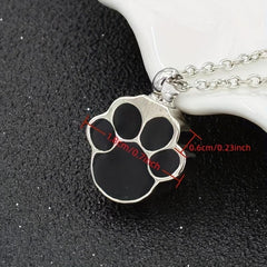 Pet Paw Cremation Jewelry Keychain Pendant Ashes Dog Cat Memorial Urn Necklace