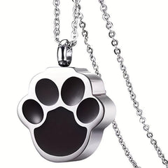 Pet Paw Cremation Jewelry Keychain Pendant Ashes Dog Cat Memorial Urn Necklace