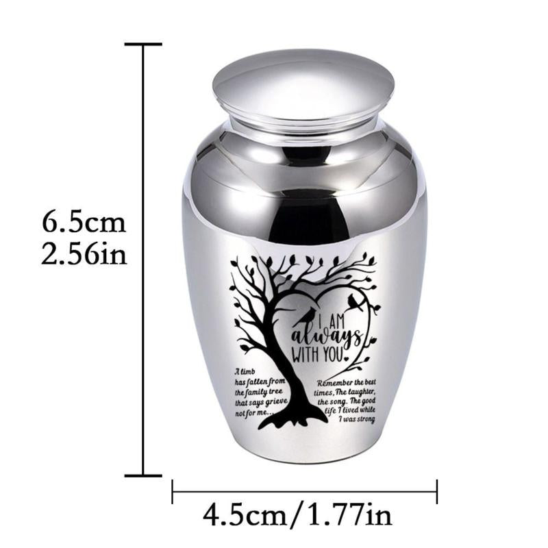 Pet Urn Always By Your Side Stainless Steel Dog Ashes Container