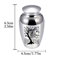 Pet Urn Always By Your Side Stainless Steel Dog Ashes Container