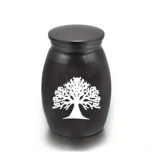 Tree of Life Pet Urn Stainless Steel Ashes Container for Dogs and Cats