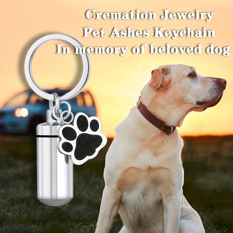 Pet & Human Ashes Cremation Keychain Memorial Keepsake Urn