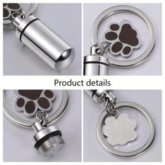 Pet & Human Ashes Cremation Keychain Memorial Keepsake Urn