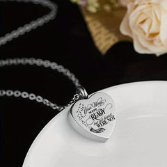Eternal Love Heart Pendant Cremation Urn Necklace for Pet