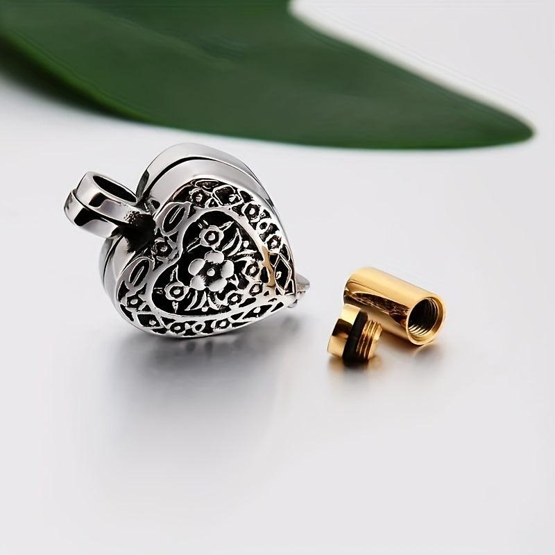Heart Cremation Jewelry Urn Necklace For Ashes Always In My Heart