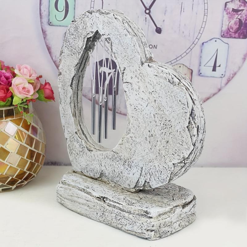 Pet Memorial Stones with Wind Chimes - Loving Tribute for Dog or Cat