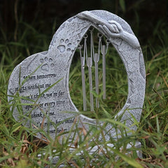 Pet Memorial Stones with Wind Chimes - Loving Tribute for Dog or Cat
