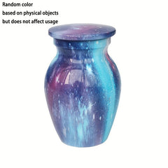Star Pattern Pet Urn Stainless Steel Cat Ashes Holder Memorial Cremation Urns