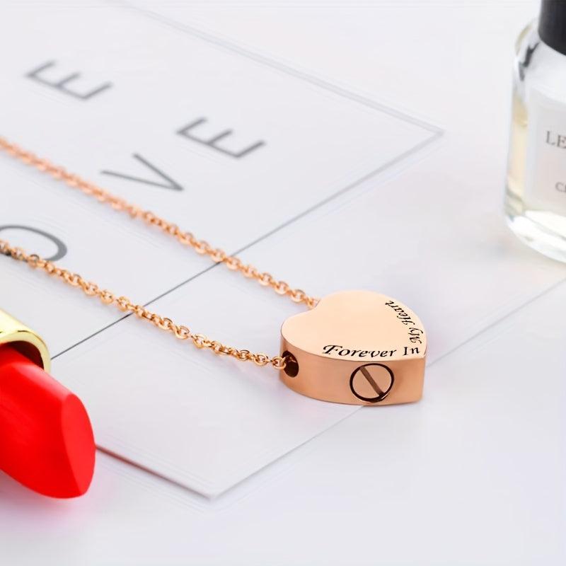 Forever In My Heart Cremation Urn Necklace for Cat and Dog Pet