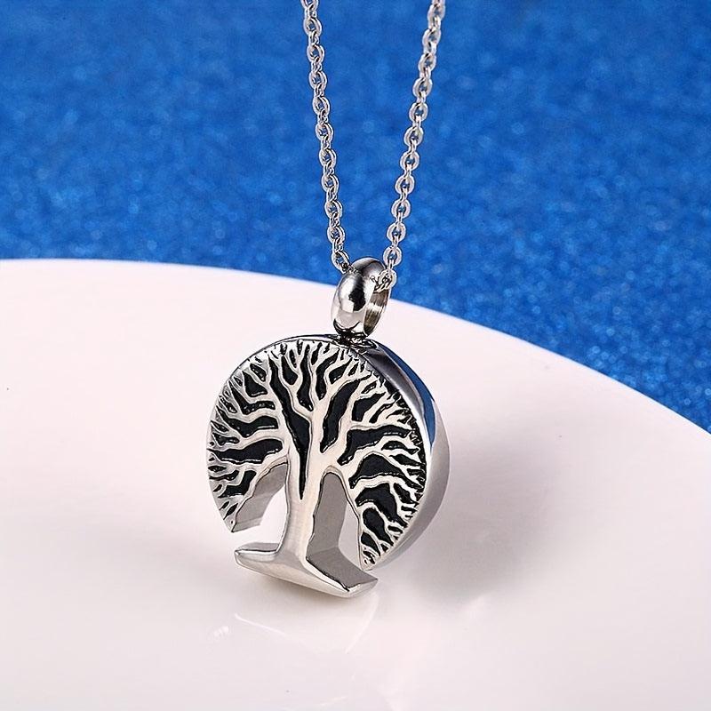 Tree of Life Urn Necklace for Ashes - Memorial Jewelry for Women and Men