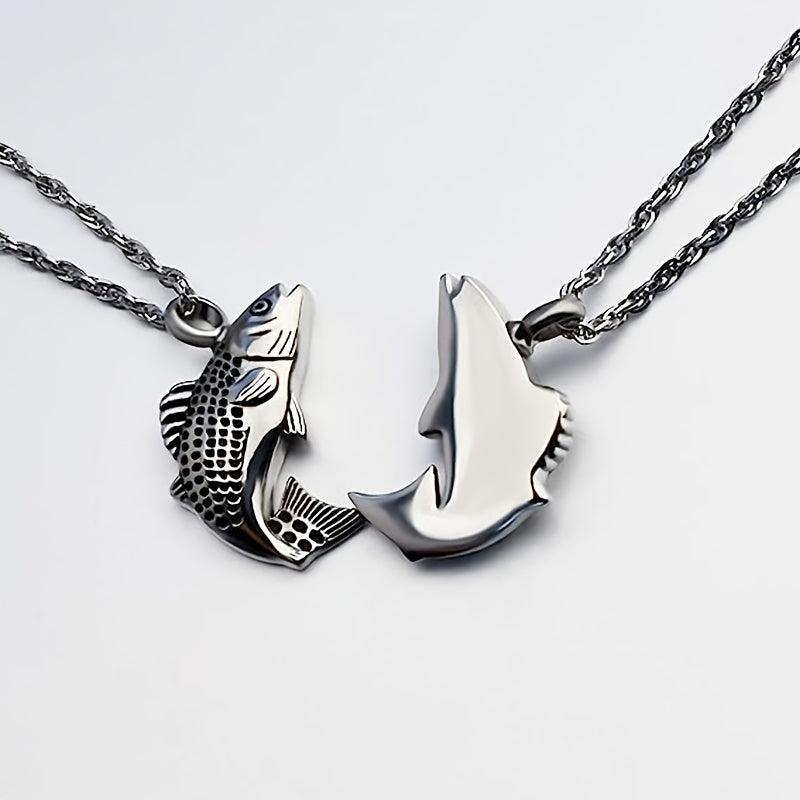 Silver Fish Urn Necklace For Pet Ashes