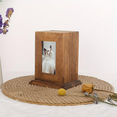 Wooden Pet Urn Dog Ashes Container Ashes Holder Memorial Cremation Urns