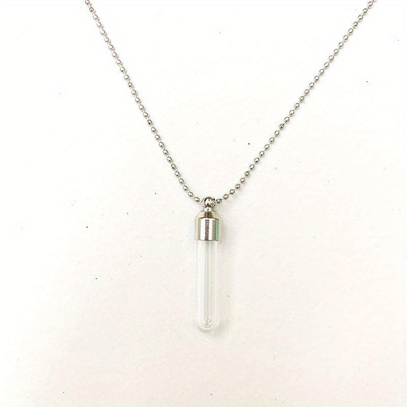 Stainless Steel Heart Pendant Cremation Urn Necklace Ashes Jewelry