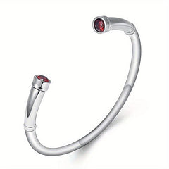 Stainless Steel Cremation Bracelet with Birthstone Keepsake Jewelry