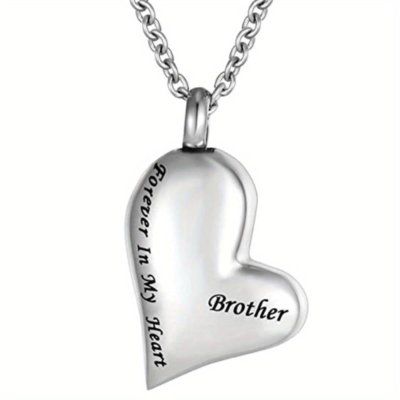 Eternal Love Heart Pendant Cremation Urn Necklace