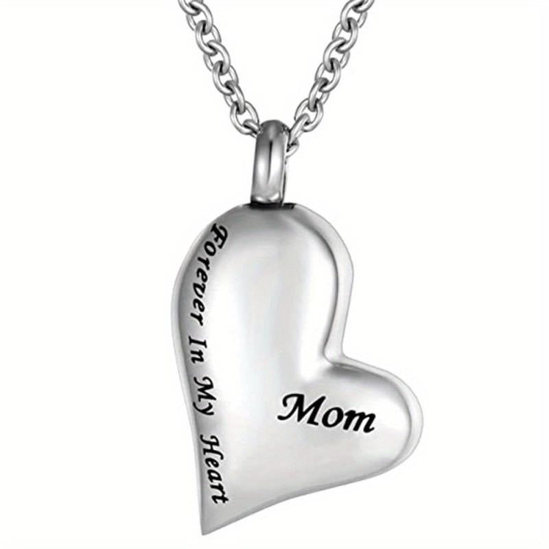 Eternal Love Heart Pendant Cremation Urn Necklace