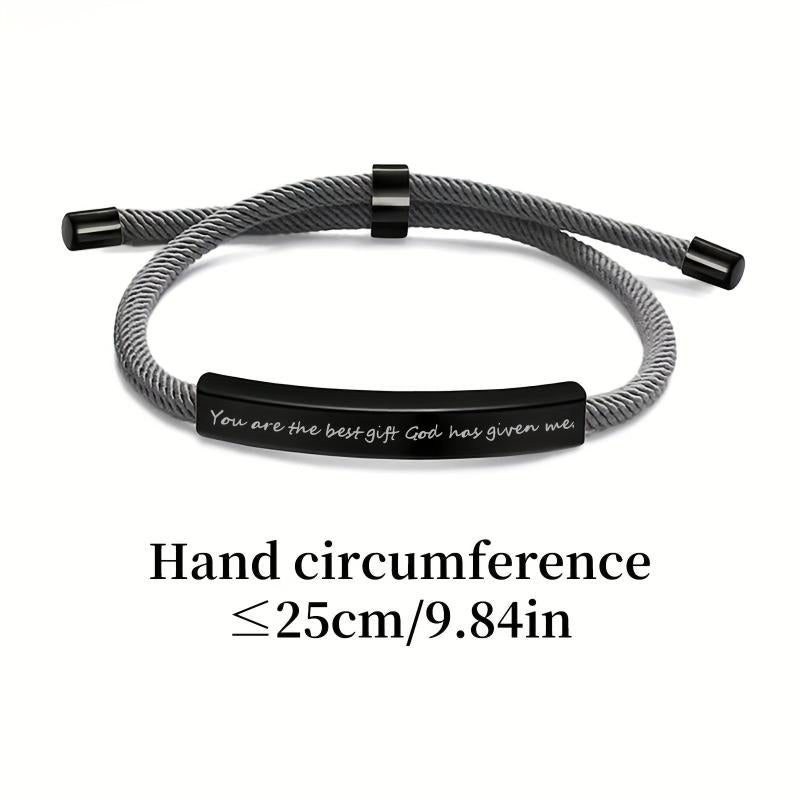 Personalized Stainless Steel Pet Name Bracelet