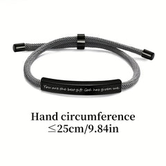 Personalized Stainless Steel Pet Name Bracelet