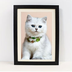 Pet Memorial Photo Frame Cat Display Stand, No Photo Paper