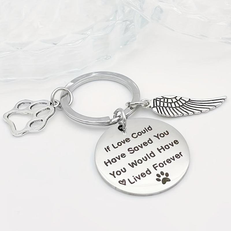 Pet Memorial Sympathy Keychain for Dog Loss
