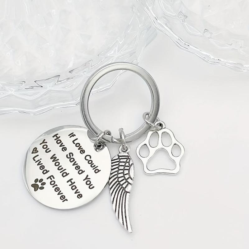 Pet Memorial Sympathy Keychain for Dog Loss