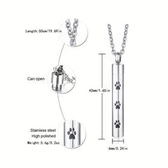 Pet Memorial Necklace Urn Pendant For Ashes Cremation Jewelry