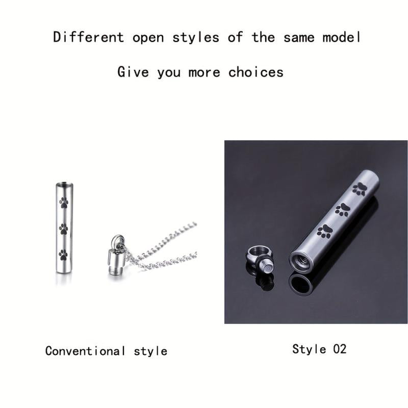 Pet Memorial Necklace Urn Pendant For Ashes Cremation Jewelry