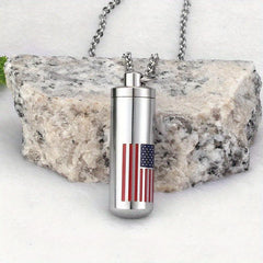 Stainless Steel Cremation Urn Necklace for Pet Ashes