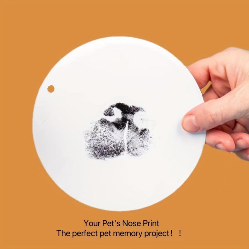 Nose Print Stamp Pad Pet Paw Print Kit Imprint Cards Pet Memorial Dogs Cats