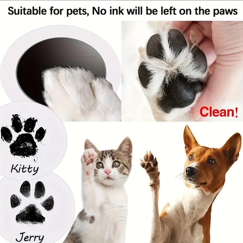 Nose Print Stamp Pad Pet Paw Print Kit Imprint Cards Pet Memorial Dogs Cats