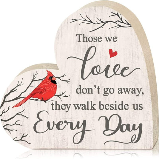 Heart Shaped Wood Pet Memorial Remembrance Plague