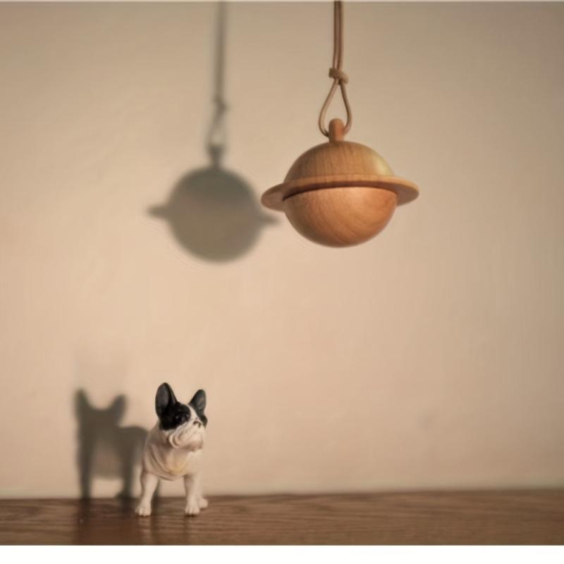 Wooden Pet Fur Memorial Planet Necklace - Pet Memorial Supply