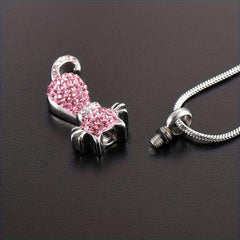 Stainless Steel Pet Cremation Urn Necklace for Ashes