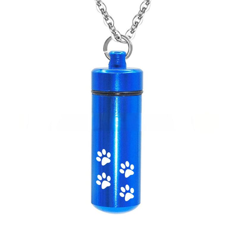 Geometric Pet Memorial Necklace Cremation Urn Jewelry
