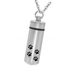 Geometric Pet Memorial Necklace Cremation Urn Jewelry