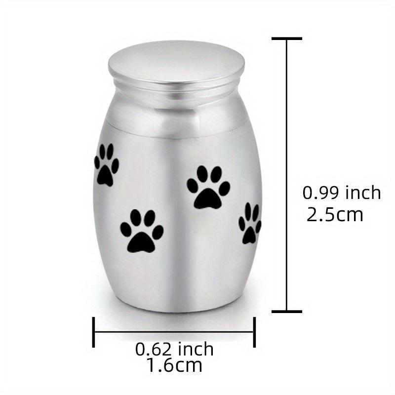 Stainless Steel Cat Ashes Container Pet Memorial Cremation Urn