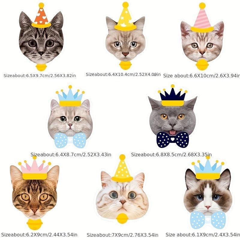 Pet Party Decoration Set - Cat and Dog Banner Flag with Bakery Inserts