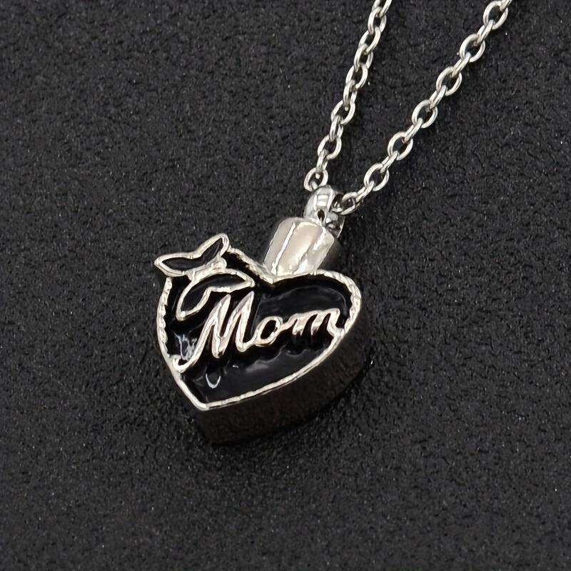 Heart Charm Pet Dog Memorial Funeral Urn For Ashes Necklace Pendant Keepsake