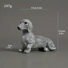 Dog Garden Decoration Statue Resin Crafts Pet Memorial Grave Ornament