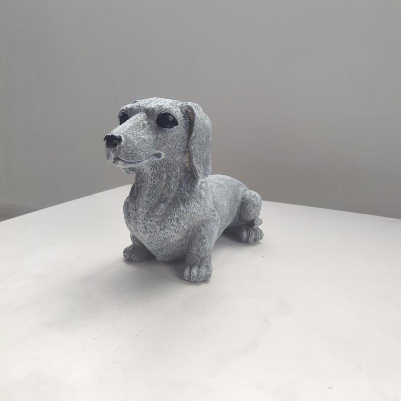 Dog Garden Decoration Statue Resin Crafts Pet Memorial Grave Ornament
