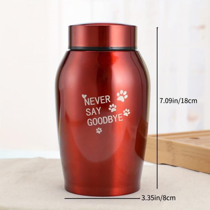 Custom Small Pet Cremation Urn with Personalized Information