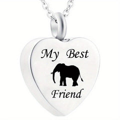 Pet Memorial Necklace Heart Pendant for Beloved Dogs and Cats