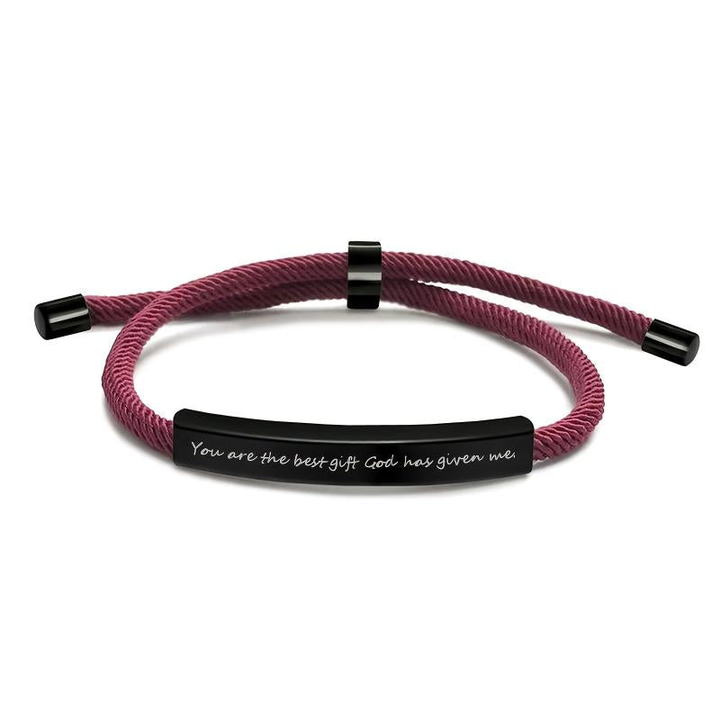 Personalized Stainless Steel Pet Name Bracelet